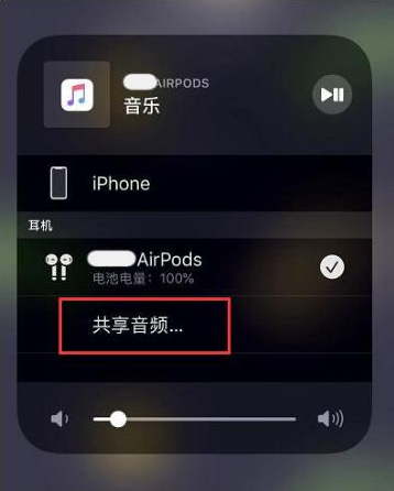 崖城镇苹果14音频维修点分享iPhone14音频共享设置方法 