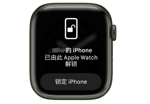 崖城镇苹果手机维修分享用 AppleWatch 解锁配备面容 ID 的 iPhone方法 