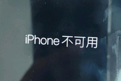 崖城镇苹果服务网点分享锁屏界面显示“iPhone 不可用”如何解决 