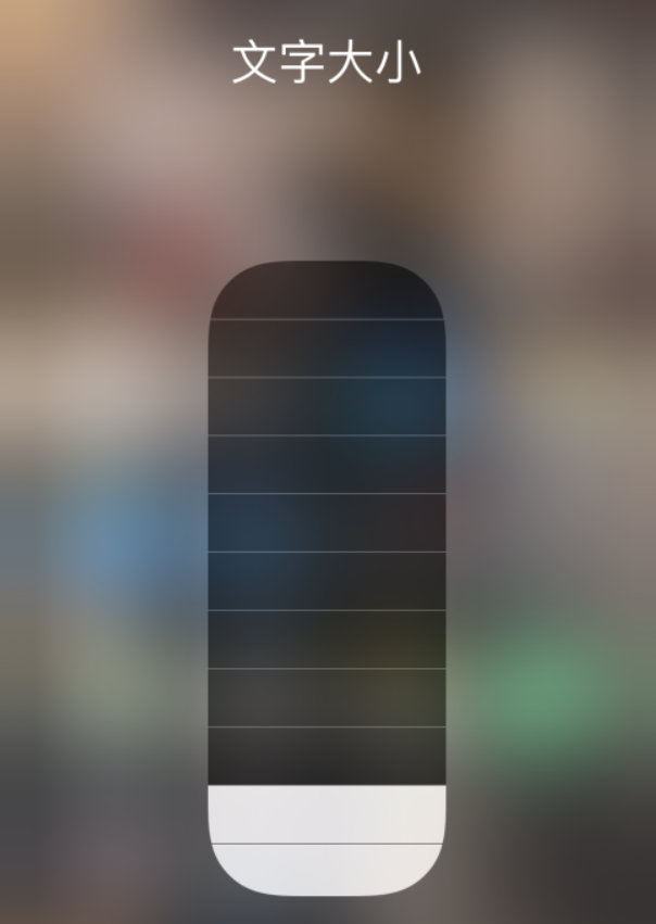 崖城镇苹果手机维修分享小技巧：在 iPhone 控制中心快速调节字体大小 